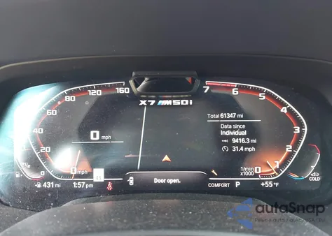 2020 BMW X7 M50I z USA, uszkodzony, nr VIN 5UXCX6C0XL9B35544